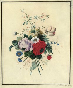 Róże, tulipany, stokrotki autorstwa Ferdinand Georg Waldmüller