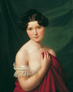 Aktorka dworska Sophie Müller autorstwa Ferdinand Georg Waldmuller