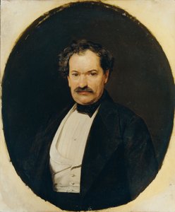 Pan w czarnym płaszczu z białą kamizelką autorstwa Ferdinand Georg Waldmuller
