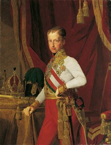 Portret cesarza Ferdynanda I Austriackiego 1793-1875, 1839. autorstwa Ferdinand Georg Waldmuller