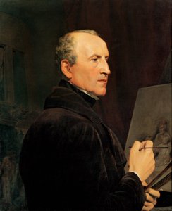 Autoportret przed sztalugą autorstwa Ferdinand Georg Waldmuller