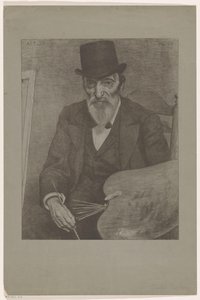 Portret Hendrika Valkenburga Słynni współcześni naszkicowani do życia (oryginalny tytuł serii) autorstwa Ferdinand Hart Nibbrig (signed by artist)