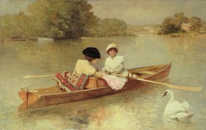 Pływanie łodzią po Sekwanie, 1875-76