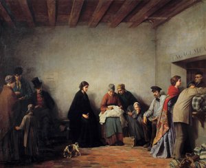 Góra Piete. Obraz Ferdinanda Heilbutha (1826 - 1889)