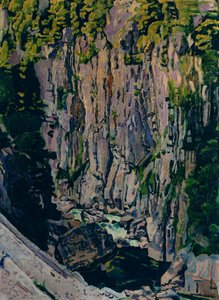 Wąwóz Aare autorstwa Ferdinand Hodler