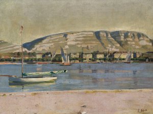 Port Genewski i Saleve autorstwa Ferdinand Hodler