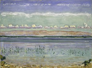 Jezioro Genewskie z Jura Hills, 1911 autorstwa Ferdinand Hodler