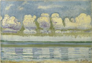 Jezioro Genewskie ze Szwajcarską Jurą, 1909 autorstwa Ferdinand Hodler