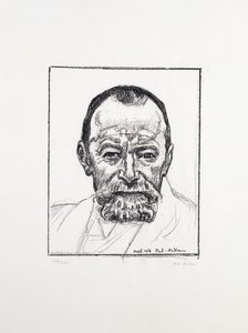 Autoportret, ok. 1916-8 autorstwa Ferdinand Hodler