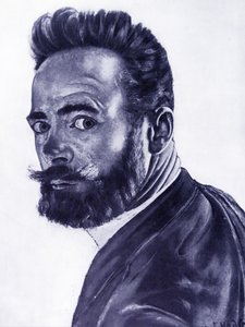 Autoportret, 1891 autorstwa Ferdinand Hodler