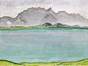 Góry Stockhorn i jezioro Thun, 1911