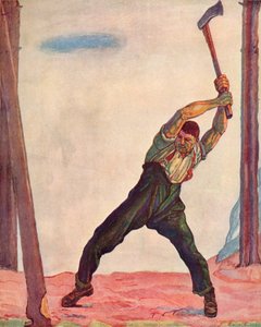 Drwal, 1910. autorstwa Ferdinand Hodler