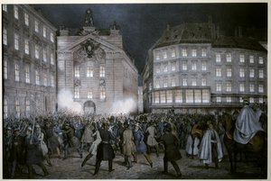 MARSZ REWOLUCJI: Studenci otrzymują broń w przeddzień 13 marca autorstwa Ferdinand Hofbauer