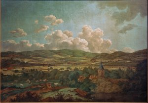 Widok z Aschaffenburga na Goldbach