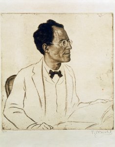 Portret austriackiego kompozytora i dyrygenta Gustava Mahlera (Kalischt autorstwa Ferdinand Michl