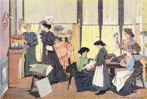 Modysta, w Obrazkowej książce z dzieciństwa, ok. 1900 r. (rycina) autorstwa Ferdinand Raffin