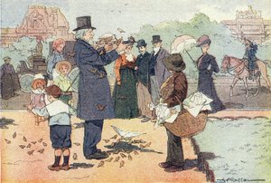 Ogród publiczny Tuileries w Paryżu, w Imagier de l