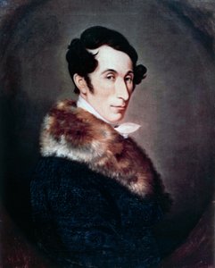 Portret niemieckiego kompozytora, dyrygenta i pianisty Carla Marii von Webera (Eutin w Lubece autorstwa Ferdinand Schimon