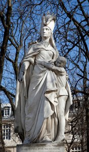 Posąg Małgorzaty Andegaweńskiej (marmur) autorstwa Ferdinand Taulet