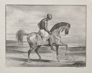 Afrykanin na koniu, 1823. autorstwa Ferdinand Victor Eugene Delacroix