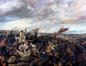 Bitwa pod Poitiers 1356, 1830 autorstwa Ferdinand Victor Eugene Delacroix