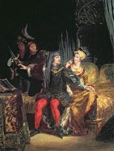 Karol VI (1380-1422) i Odette de Champdivers, ok. 1824-26 autorstwa Ferdinand Victor Eugene Delacroix