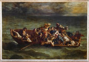 Le Naufrage de Don Juan - Wrak statku Don Juan. Salon de 1841 ... autorstwa Ferdinand Victor Eugene Delacroix