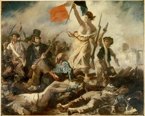 Wolność prowadząca naród, 28 lipca autorstwa Ferdinand Victor Eugene Delacroix