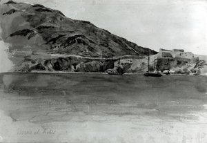 Mers El-Kebir, Algieria (wc na papierze) (bw zdjęcie) autorstwa Ferdinand Victor Eugene Delacroix