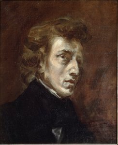 Portret Fryderyka Chopina autorstwa Ferdinand Victor Eugene Delacroix