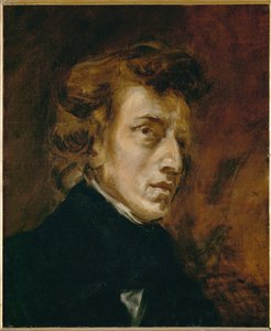 Portret Fryderyka Chopina ... autorstwa Ferdinand Victor Eugene Delacroix