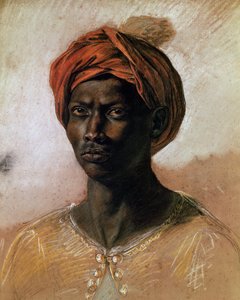 Portret Turka w turbanie, ok. 1826 (pastel na papierze)