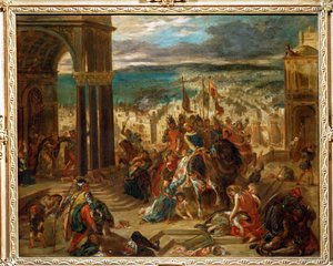 Zdobycie Konstantynopola przez krzyżowców ... autorstwa Ferdinand Victor Eugene Delacroix
