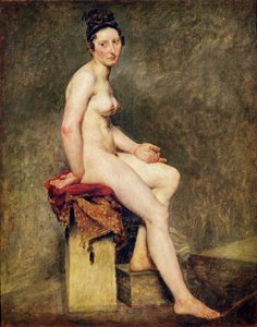 Siedzący akt, Mademoiselle Rose (olej na płótnie)