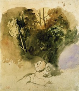 Studium Gurkhi z armii indyjskiej, 1830 r autorstwa Ferdinand Victor Eugene Delacroix