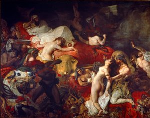 Śmierć Sardanapala autorstwa Ferdinand Victor Eugene Delacroix