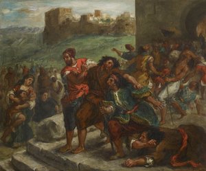 Fanatycy z Tangeru, 1857 autorstwa Ferdinand Victor Eugene Delacroix