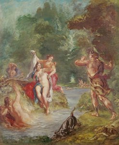 Cztery pory roku, lato: Diana i Akteon, 1862 autorstwa Ferdinand Victor Eugene Delacroix