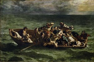 Wrak statku Don Juana autorstwa Ferdinand Victor Eugene Delacroix