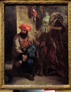 Siodło tureckie Malarstwo Eugene Delacroix (1798-1863) 1825 Nd. 0,41x0,33 m . autorstwa Ferdinand Victor Eugene Delacroix