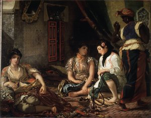 Kobiety z Algieru w swoim mieszkaniu autorstwa Ferdinand Victor Eugene Delacroix