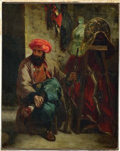 Turk z siodełkiem ... autorstwa Ferdinand Victor Eugene Delacroix