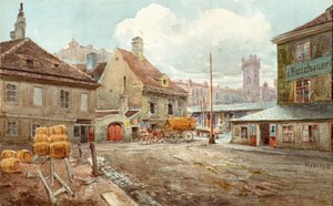 Pchli targ w Wiedniu autorstwa Ferdinand Weckbrodt