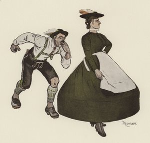 Schuhplattler autorstwa Ferdinand von Reznicek