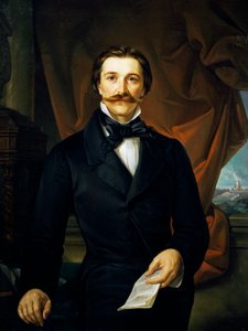 Hrabia Carlo Coronini autorstwa Ferdinando Bassiego (1819-1883) autorstwa Ferdinando Bassi