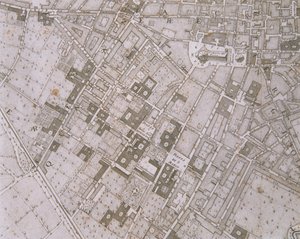 Mapa Florencji, 1731 autorstwa Ferdinando Ruggeri