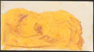 Skizze eines Felsens, lose im Skizzenbuch 1912/II
