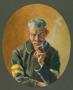 Cywilny więzień z północnej Francji, Gustrow autorstwa Fernand Barbier