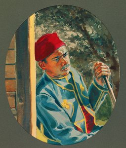 Pimero, algierski harcownik, Gustrow autorstwa Fernand Barbier