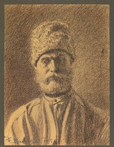 Portret rosyjskiego więźnia autorstwa Fernand Barbier